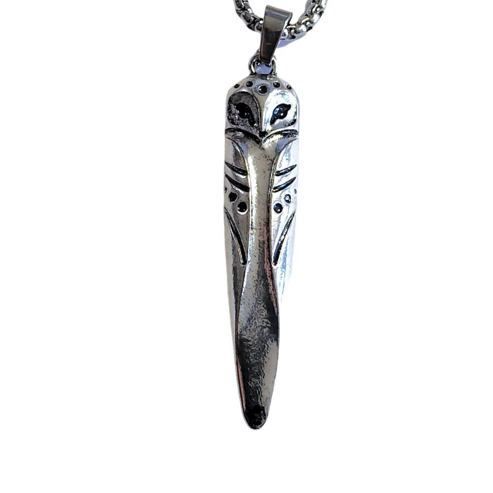 Antiqued Silver Tone Triabal Moon And Stars Totum Owl Pendant 22 20$